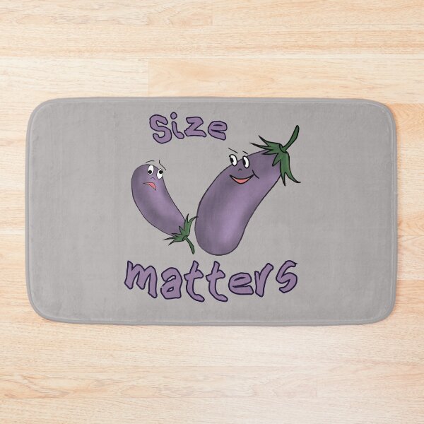 Item preview, size matters.two purple eggplants. funny. designed and sold by illeN-Art-World.