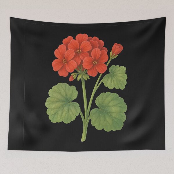 Item preview, Red Geranium (Pelargonium) – Watercolor Botanical designed and sold by TrixiDesigns.