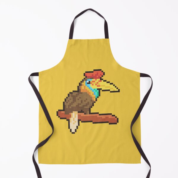 Artikelvorschau, Pixel Art Knobbed Hornbill Retro Exotic Exotic Bird entworfen und verkauft von PixelDrukiPL.