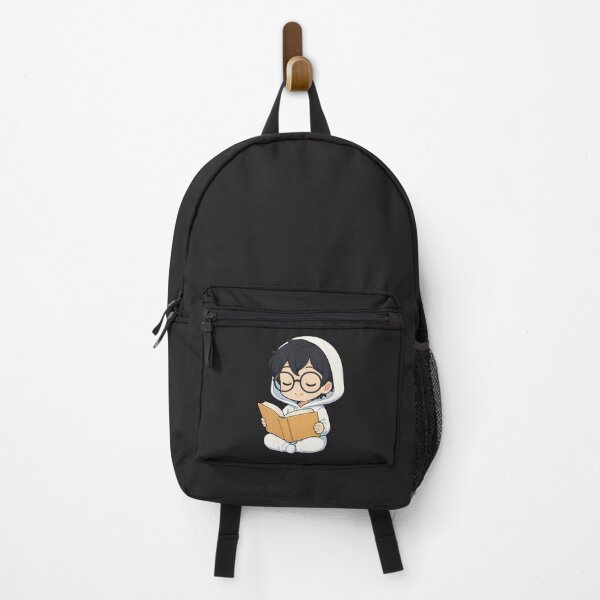 Item preview, Cute Chibi Book Lover – Kawaii Reading Anime Art with Oversized Glasses designed and sold by ColorSplash123.
