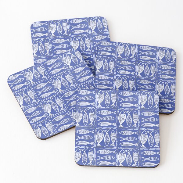Item preview, Fish Blue Fabric pattern seamless designed and sold by iSaRinRaDa.
