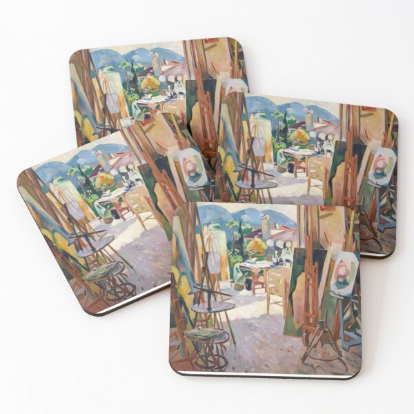 Item preview, Provence Artist Studio Travel Poster – Cezanne Inspired with Landscape View designed and sold by CARRAANN.