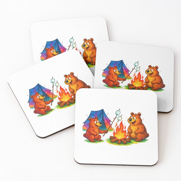 Item preview,  Funny Camping Design in Vibrant Alcohol Ink designed and sold by optimusprime39.