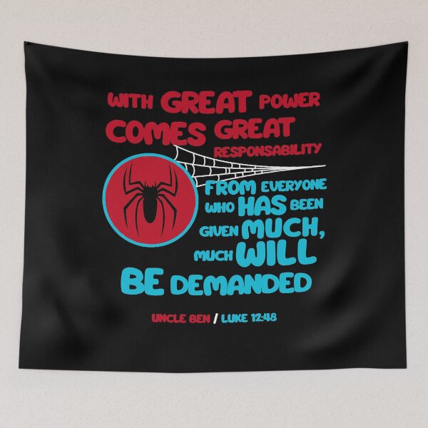 Item preview, With Great Power Comes Great Responsibility – Faith & Hero  designed and sold by OrtegaGrace.