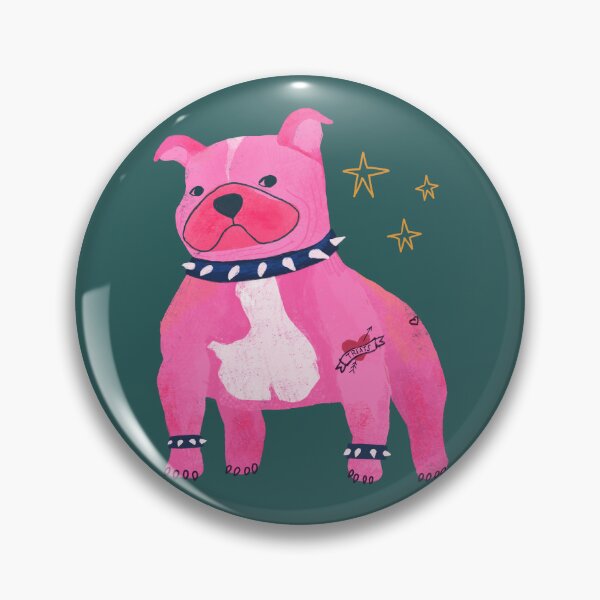 Item preview, Pink Bully with a Tattoo designed and sold by Kathy Osborne Studio.