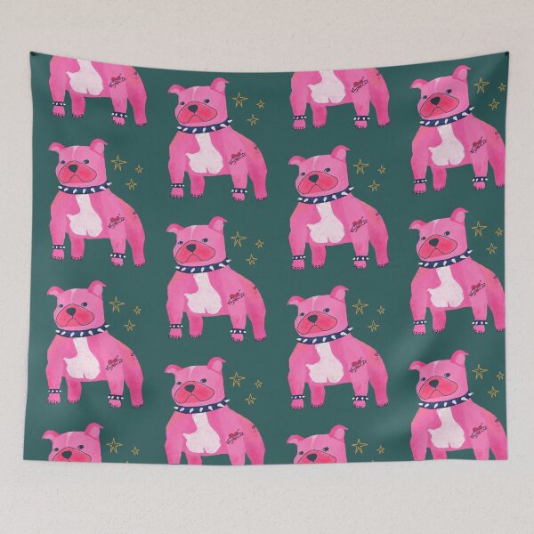 Item preview, Pink Bully with a Tattoo designed and sold by Kathy Osborne Studio.