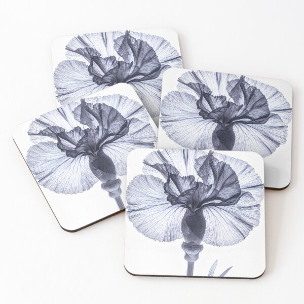 Item preview, Carnation flowers blossom x-ray style contrast designed and sold by LiskoDesign.