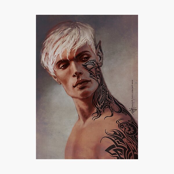 Rowan Whitethorn Trono de cristal Lámina fotográfica