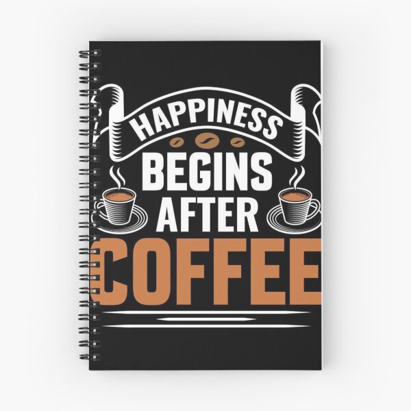 Item preview, hapiness begins after coffee   Shirt  Retro Typography Sign gift coffelovers  designed and sold by Youpiworld.