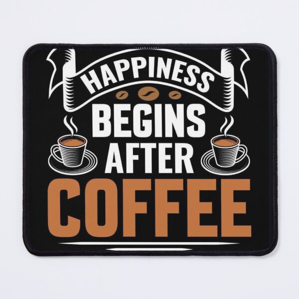 Item preview, hapiness begins after coffee Shirt Retro Typography Sign gift coffelovers designed and sold by Youpiworld.