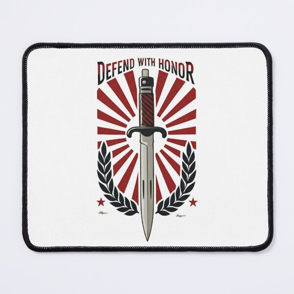 Item preview, Retro Propaganda Bayonet T-Shirt | Defend with Honor War Poster Design designed and sold by Uglyandcute.