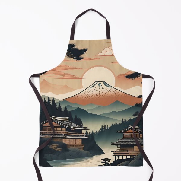 Item preview, Edo Period Mountain Village – Japanese Woodblock Poster designed and sold by Vandy Fullam.
