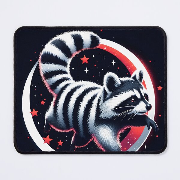 Item preview, Cosmic Raccoon with Stripes , Ai Generated Art designed and sold by ACC .
