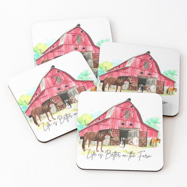 Item preview, Farm Life Watercolor designed and sold by Cora Worthington Art.