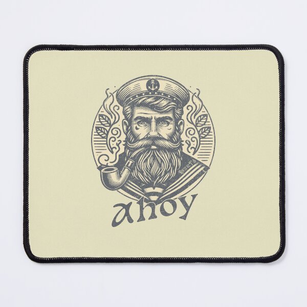 Item preview, Ahoy! Vintage Sailor-Tattoo Style smoking a pipe. designed and sold by AfricaSkyBlue.