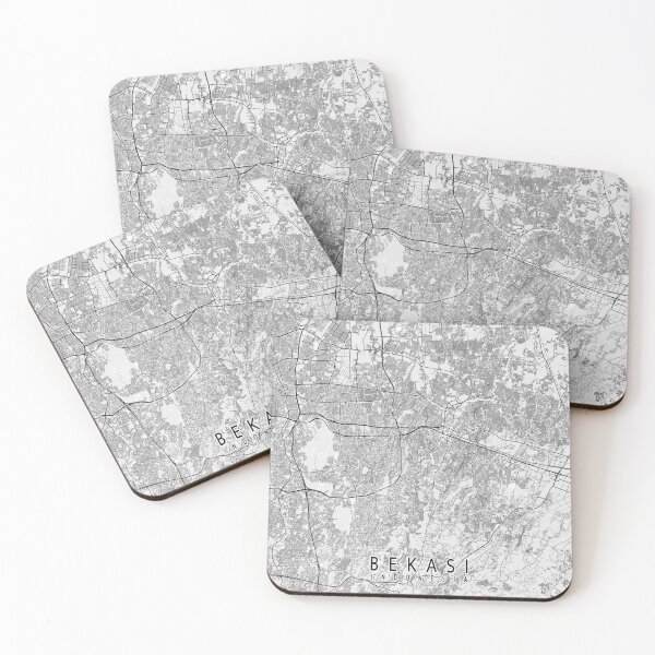 Item preview, Bekasi City Map of West Java, Indonesia - Light designed and sold by deMAP.
