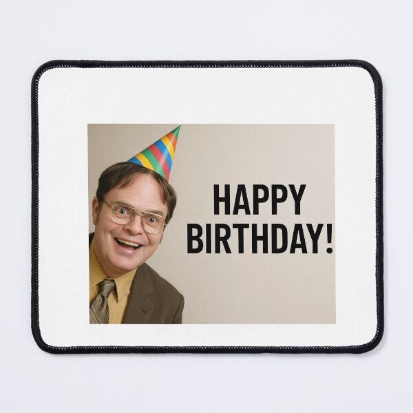 Item preview, Dwight Schrute birthday funny prank meme gift weird designed and sold by CheeseBlueprint.