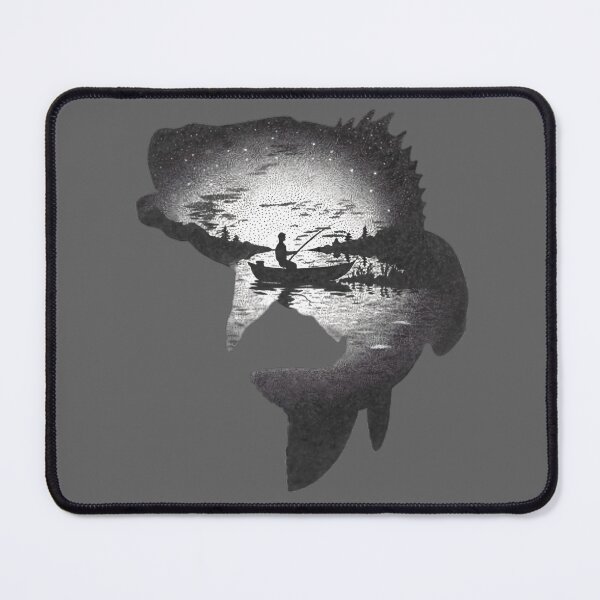 Item preview, Bass Fishing Silhouette designed and sold by Cora Worthington Art.