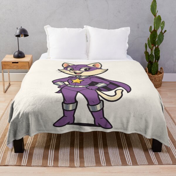 Item preview, Cute Superheroine Cat – Original Cartoon Hero Kitty Design designed and sold by HoopeStylee.
