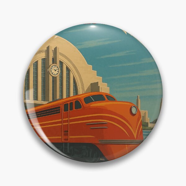 Item preview, Union Terminal Cincinnati - Retro Style designed and sold by Lowtech.