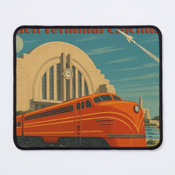 Item preview, Union Terminal Cincinnati - Retro Style designed and sold by Lowtech.