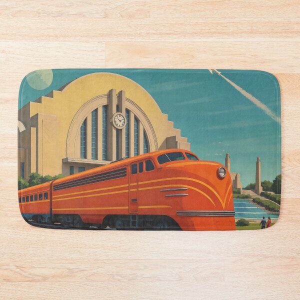 Item preview, Union Terminal Cincinnati - Retro Style designed and sold by Lowtech.