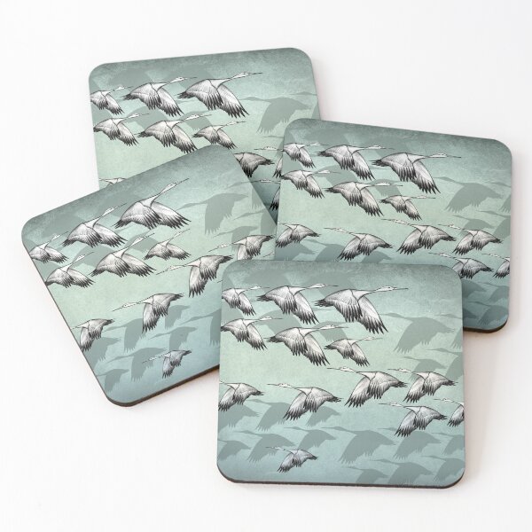 Item preview, Japanese Flying Cranes Art Pattern designed and sold by ShaireProd.