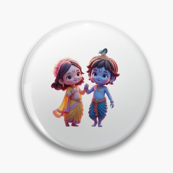 Item preview, Cute 3D Baby Krishna Janmashtami Sticker designed and sold by ArchanaKatoch.