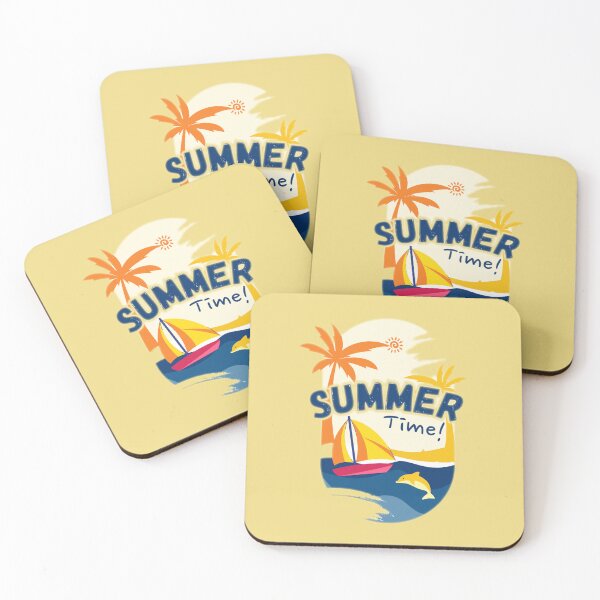 Artikelvorschau, Lebendige Sommerzeit-Strandillustration entworfen und verkauft von MyWittyThings.