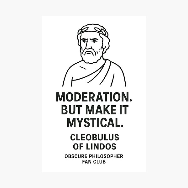 Item preview, Obscure Philosopher Fan Club: Cleobulus of Lindos designed and sold by Grand Illusions.