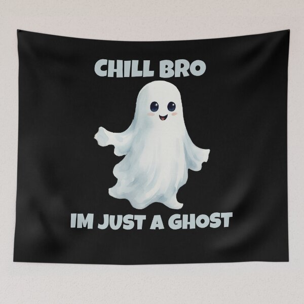 Item preview, Chill Bro Im Just a Ghost Funny Hallowen Gifts designed and sold by asiacreations.
