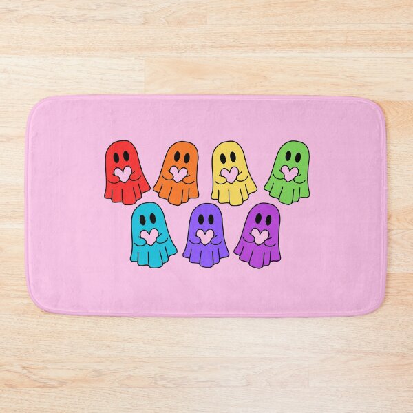 Item preview, Rainbow Ghosts Holding Hearts designed and sold by The Crazy Cat Lady.