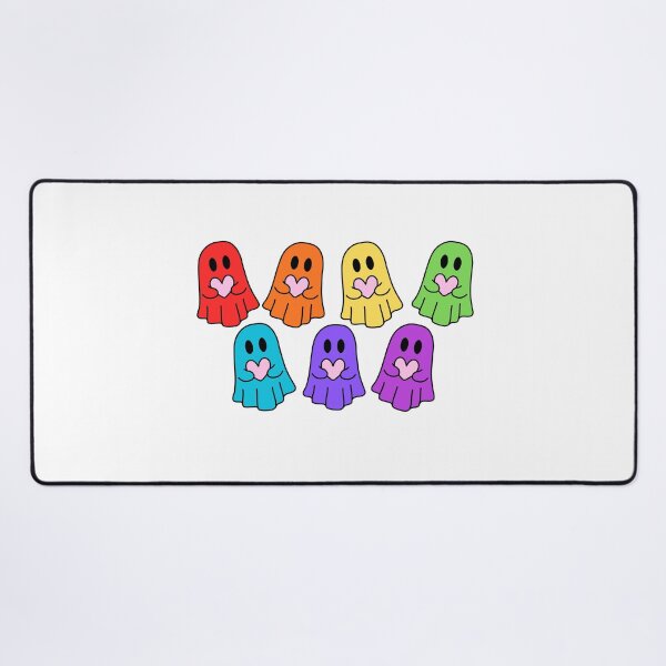 Item preview, Rainbow Ghosts Holding Hearts designed and sold by The Crazy Cat Lady.