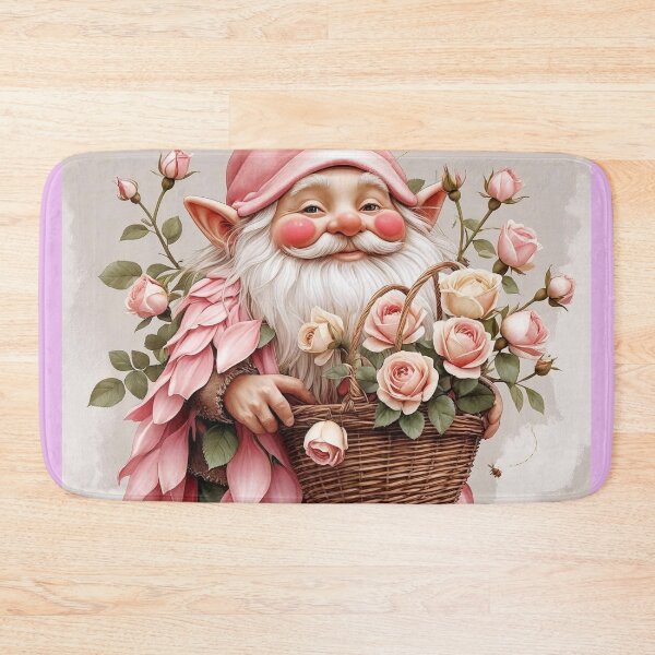 Item preview, Rose Petal Gnome – Gentle Floral Cottagecore Fantasy designed and sold by Deezyned.