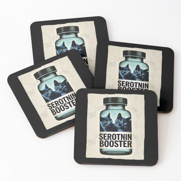 Item preview, Serotonin Booster: Funny Cat Graphic designed and sold by Mystikos Art.