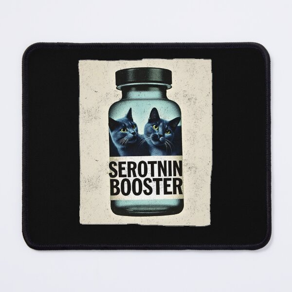 Item preview, Serotonin Booster: Funny Cat Graphic designed and sold by Mystikos Art.
