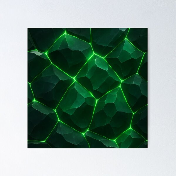 Item preview, Pattern – Emerald Crystal Veins designed and sold by Sencis.