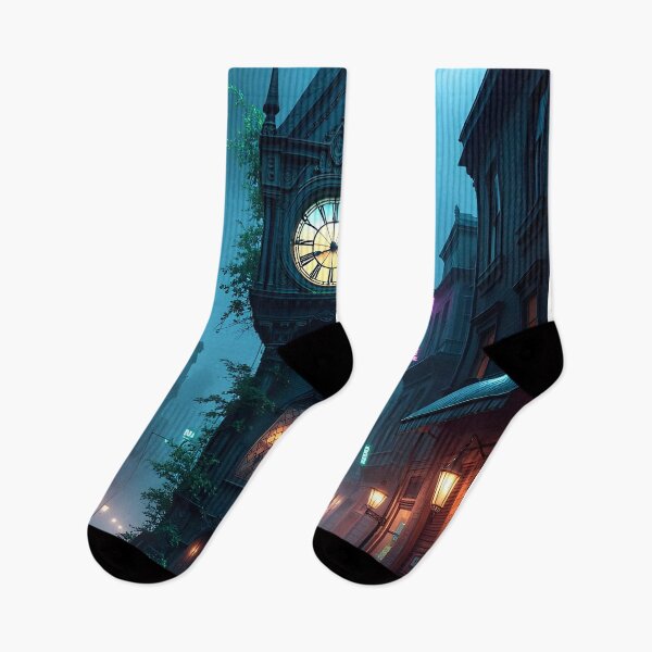 Item preview, The Enchanted Clocktower at Twilight designed and sold by oanaunciuleanu.