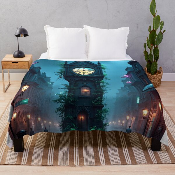Item preview, The Enchanted Clocktower at Twilight designed and sold by oanaunciuleanu.