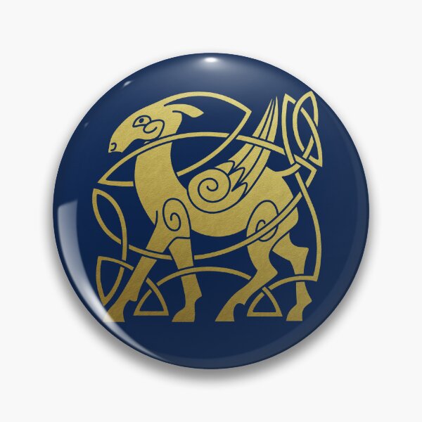 Item preview, Medieval Style Celtic Nordic Knotwork Winged Beast designed and sold by Pixelchicken.