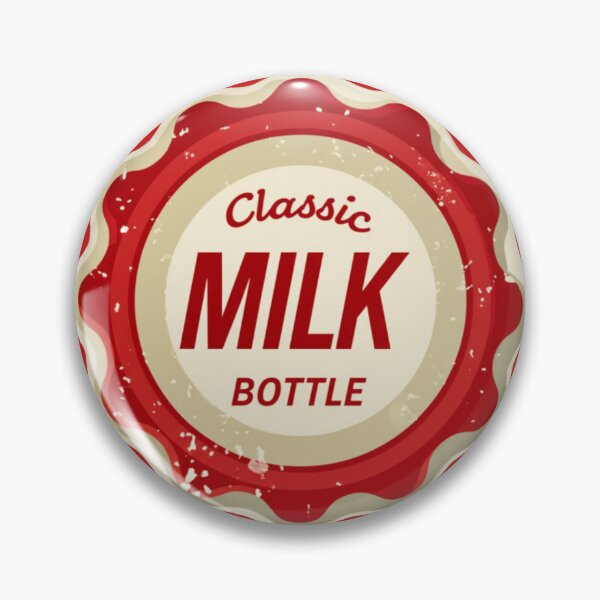 Item preview, Vintage Milk Bottle Cap Label Design designed and sold by PrintBreeze.