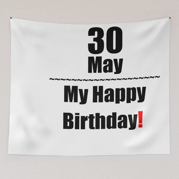 Aperçu de l'œuvre Anniversaire du 30 mai créée et vendue par ariksworld.