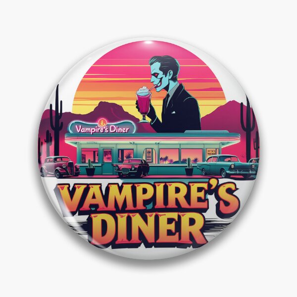 Item preview, Vampire’s Diner – Retro Halloween Vampire Milkshake Sunset Design designed and sold by LoliDesignShop.