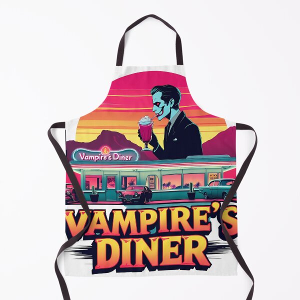 Item preview, Vampire’s Diner – Retro Halloween Vampire Milkshake Sunset Design designed and sold by LoliDesignShop.
