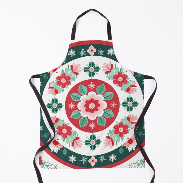 Item preview, Christmas Korean Dancheong Mandala – Traditional Floral Snowflake Pattern, Festive Vintage Korean Art designed and sold by jelonkaa.