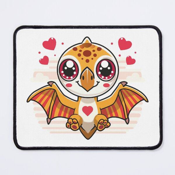 Item preview, Cute Flying Dinosaur with Heart – Kawaii Pterosaur Gift designed and sold by Lily's World.