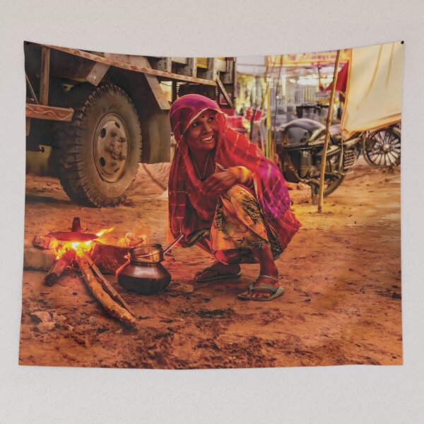 Item preview, Dinner at the Pushkar Camel Fair designed and sold by Kay Brewer.