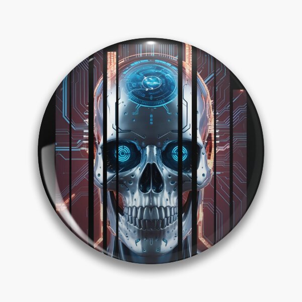 Item preview, Cybernetic skull with data streams 6 designed and sold by Neon G.