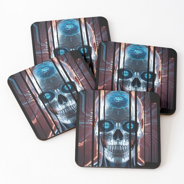 Item preview, Cybernetic skull with data streams 6 designed and sold by Neon G.