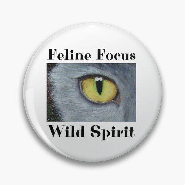 Item preview, Feline Focus Wild Spirit Cat's Eye Painting designed and sold by alczar.